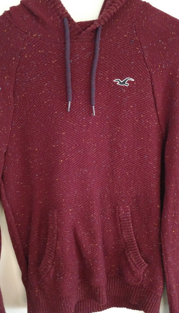 Mens knit hoodie